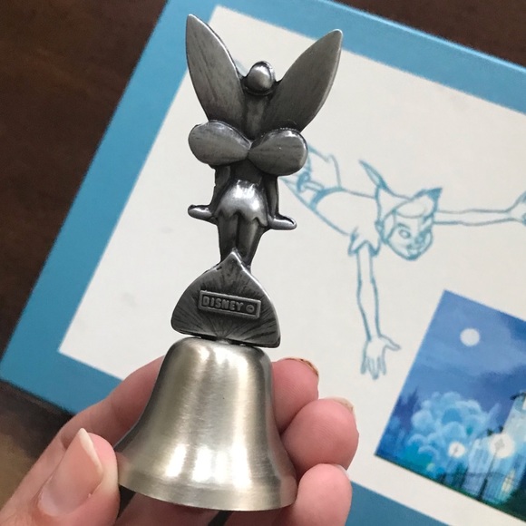TINKERBELL DISNEY METAL BELL VINTAGE APPROX. 3” - Picture 4 of 7